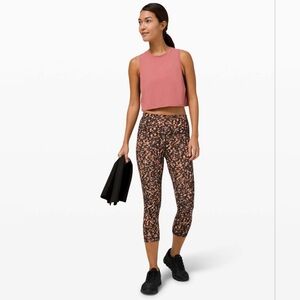 Lululemon 2020 Wunder Train High-Rise Crop 21" Motion Flux Multi Color Size US 6